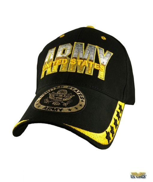 Black U.S. Army Cap with Insignia