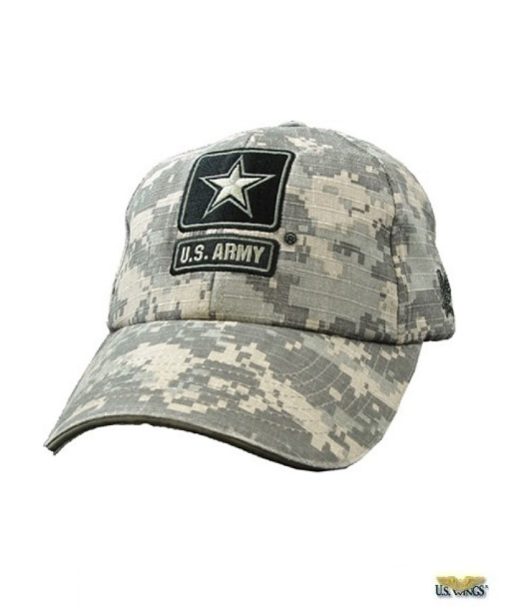Army Cap with Star (ACU Washed)
