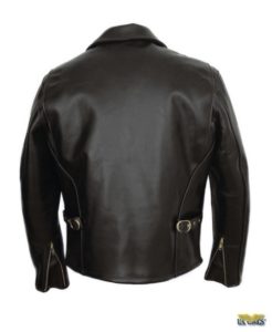 Schott® Men's Classic Horsehide Black Leather Racer Motorcycle Jacket ...