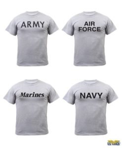 Military Physical Training Gray T-Shirt