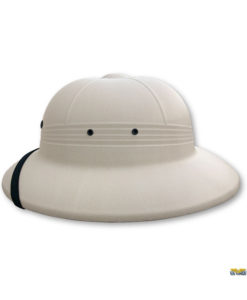 High Density Polyethylene Pith Helmet White 