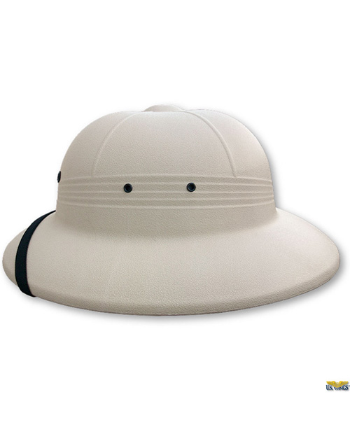 Khaki Adjustable Nicky Bigs Novelties Deluxe Pith Helmet Safari Hat 