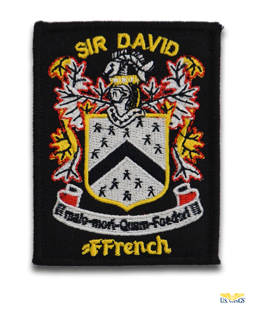 Sir David Ffrench Coat of Arms Patch