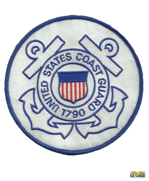 USCG Insignia 4/" Embroidered Patch Coast Guard Logo Patch U.S