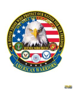 AMERICAN WARRIORS BACK PATCH