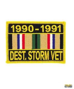 Desert Storm Veteran Ribbon Patch 1990 - 1991