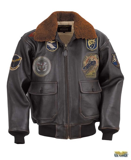 Wings of Gold G-1 Bomber Jacket with top Gun Patches