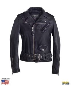 Schott® Women's Vintage Cowhide Leather Motorcycle Jacket