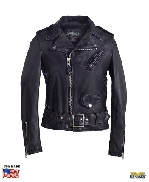 Schott® Women's Vintage Cowhide Leather Motorcycle Jacket