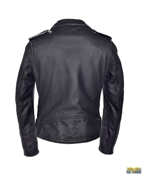 Schott® Women's Vintage Cowhide Leather Motorcycle Jacket - US Wings