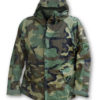 extended cold weather and rain parka woodland camo
