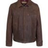 Schott® Heavyweight Oiled Nubuck Leather Biker Jacket