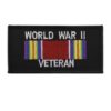 WORLD WAR II VETERAN RIBBON PATCH