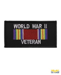 WORLD WAR II VETERAN RIBBON PATCH