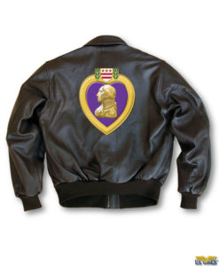 Hand Painted Purple Heart Jacket
