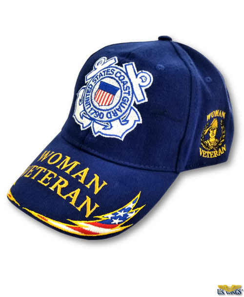 US COAST GUARD SEAL AND US FLAG HAT PIN RESCUE USCG WOW 