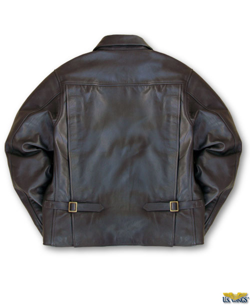 US Wings® Goatskin Indy-Style Adventurer Jacket back
