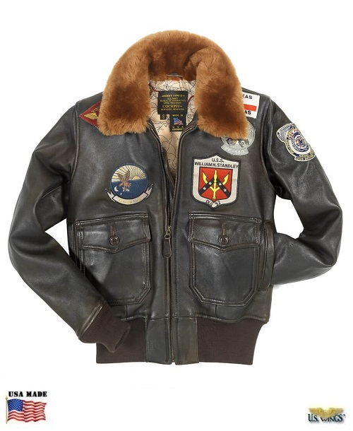 women's flight jacket with patches