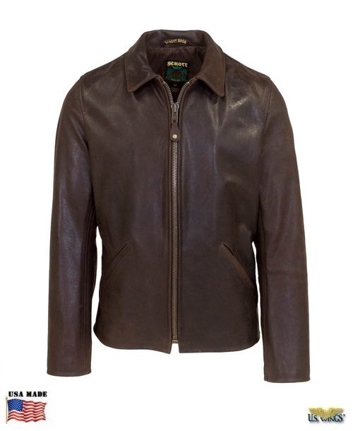 Schott® Men's Waxy Vintage Buffalo Leather Sunset Jacket