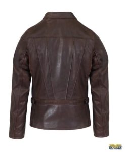 schott mens waxy vintage buffalo leather sunset jacket back