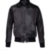 Schott® Lightweight Pebbled Cowhide Leather MA-1 Jacket