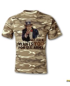 sgt hack wants you for us army camo tshirt