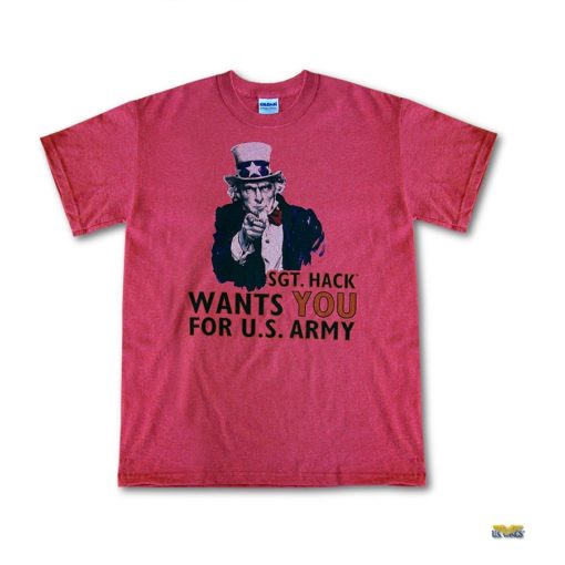 sgt hack wants you for us army pink tshirt
