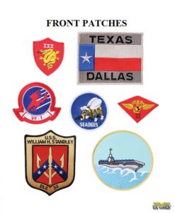 cape buffalo top gun g-1 patch set first movie front patches