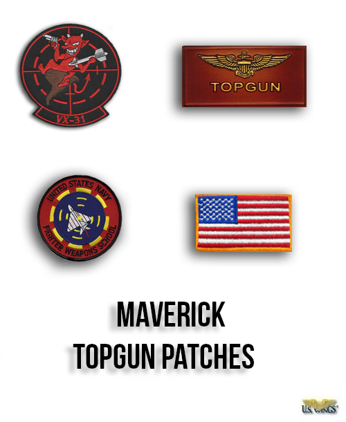 Top Gun Movie Patch Sets - US Wings