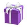 purple heart free gift icon