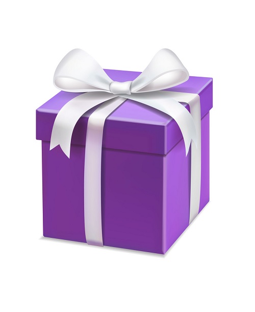purple heart free gift icon