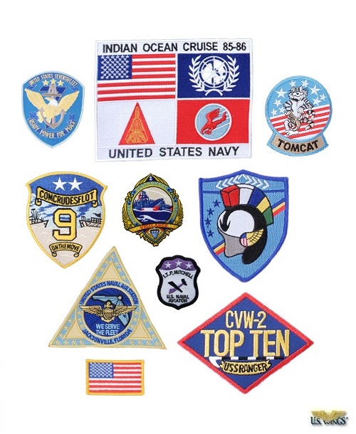 Jake HANGMAN Seresin TOP GUN Maverick Movie Name Tag Squadron Patch Set of  4