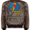 memphis belle hand painted nose art on back of jacket