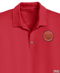 2nd amendment polo shirt red