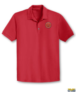 2nd amendment polo shirt red