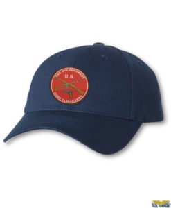 2nd amendment cap u.s. with guns blue