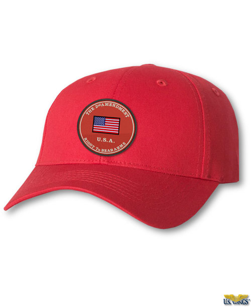 2nd amendment u.s.a. cap red