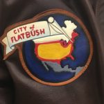 City of Flatbush hand painted Nose Art leather patch