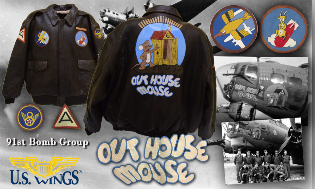 91st bomb group out house mouse nose art banner