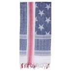 shemagh tactical scarf red white and blue us flag pattern