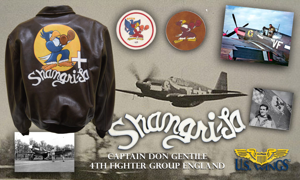 captain don gentile 4th fighter group england shangri-la banner