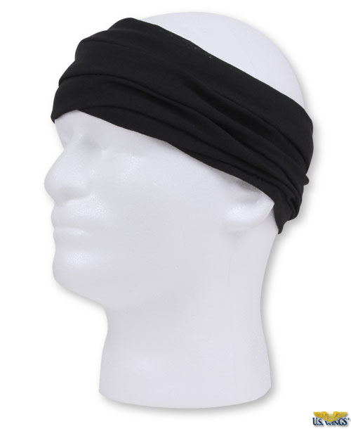 protective face wrap used as sweatband