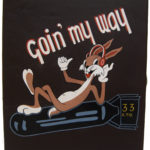 goin' my way nose art hand painting on leather example