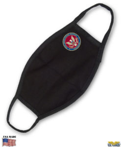 Non-commissioned officer association face mask black