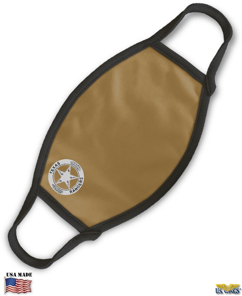 texas rangers face mask brown