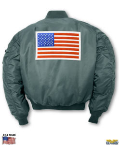 ma-1 with us flag chit on back
