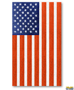 Freedom line flag patch vertical