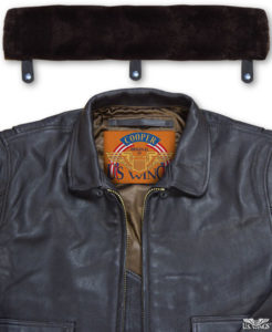 Cooper Goatskin G-1 Jacket w/ Removable Collar with fur collar removed