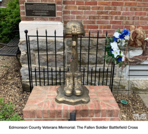 Edmonson County Veterans Memorial: The Fallen Soldier Battlefield Cross