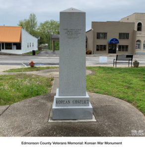 Edmonson County Veterans Memorial: Korean War Monument